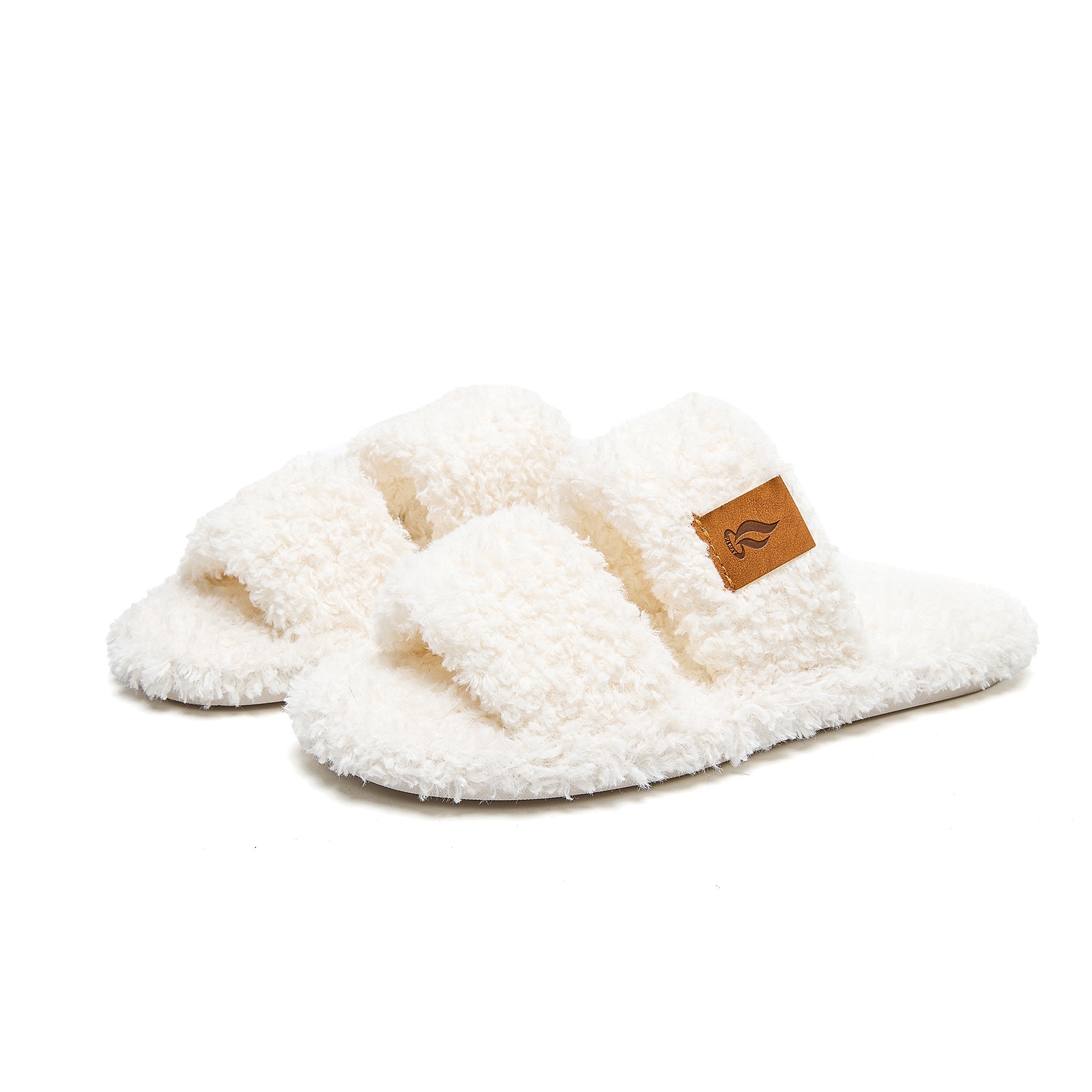 Womens Plush Home Slippers Winter Thick Soles Non-slip foto 3