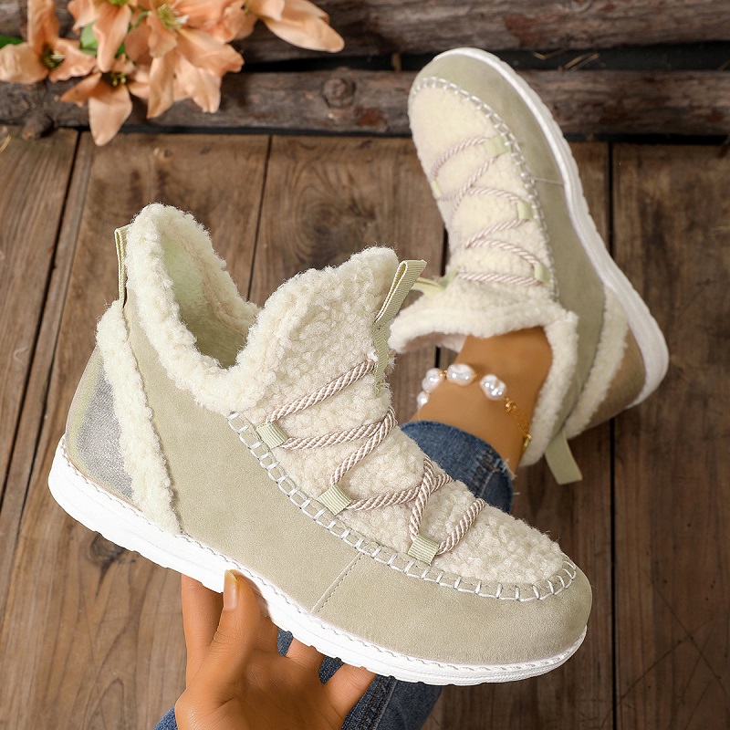 Season New Mid-top Women's Large Size Fashion Simple Snow Boots foto 2