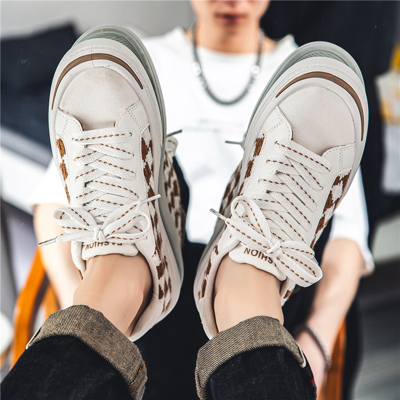 Flat Casual Non-slip Men's Cavas Shoes foto 5