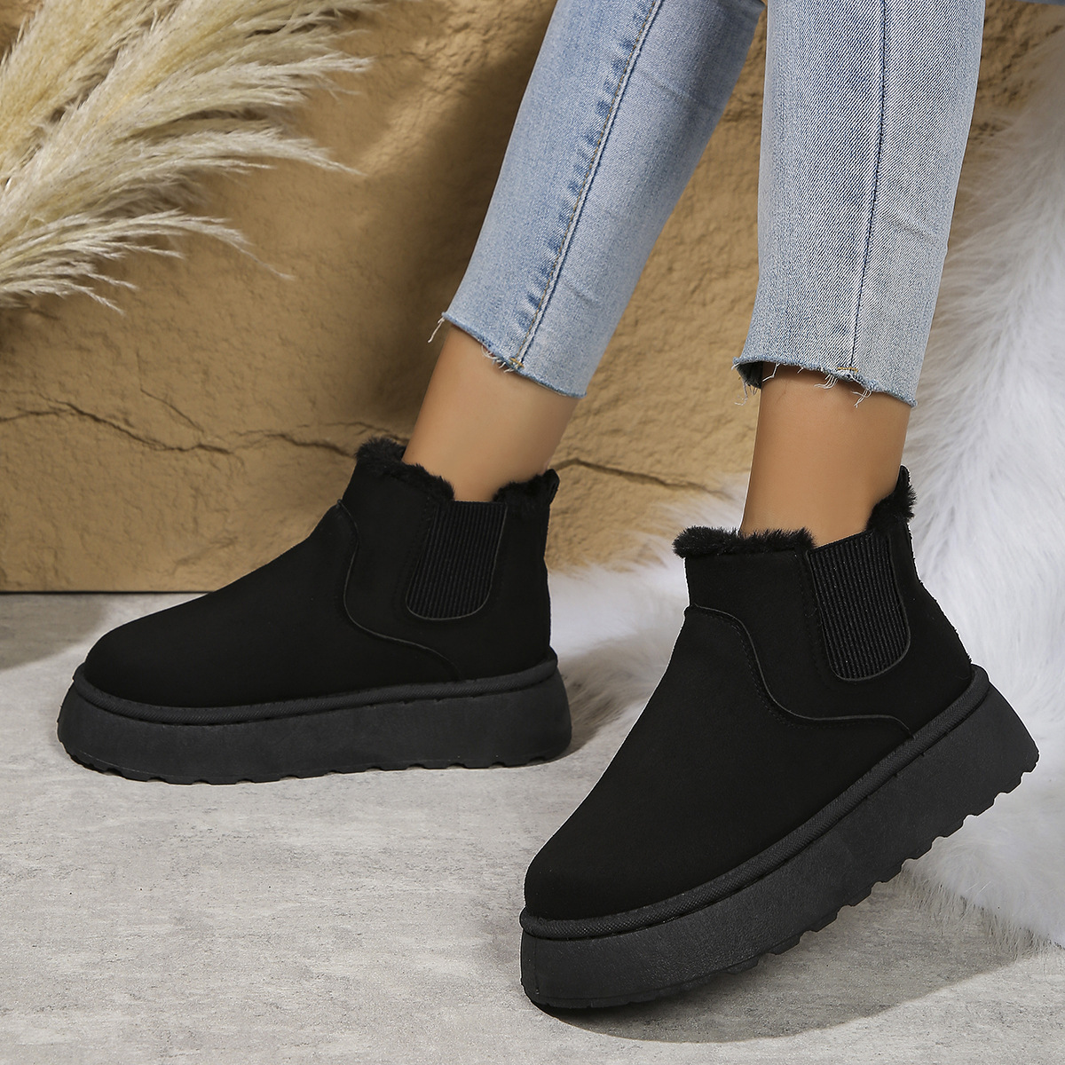 Thickened Snug-fitting Thermal Bread Cotton Boots foto 3