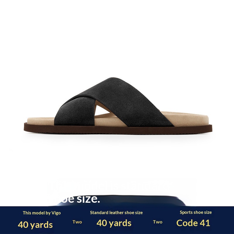 Mens Breathable Thick-soled Beach Flip-flops foto 4