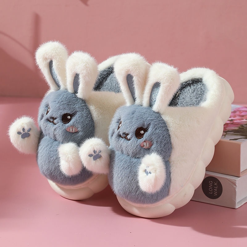 New Cute Hug Rabbit Girl Cartoon Cotton Slippers foto 2