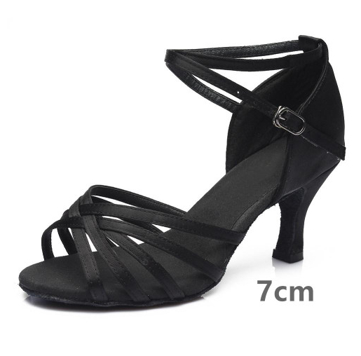 Indoor Satin Latin Dance Shoes foto 4