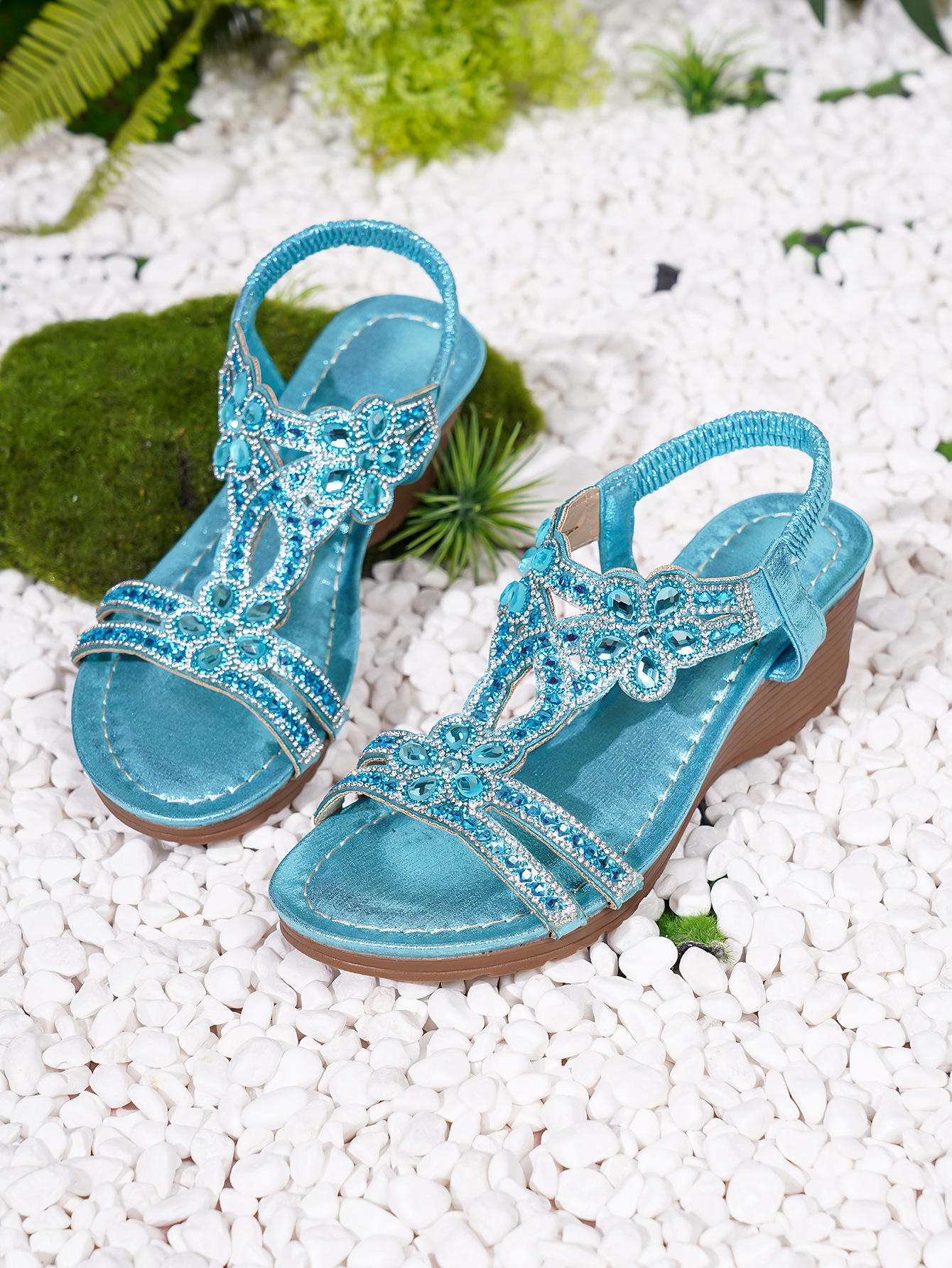 Bohemian-style Thick-soled Wedge Sandals foto 2