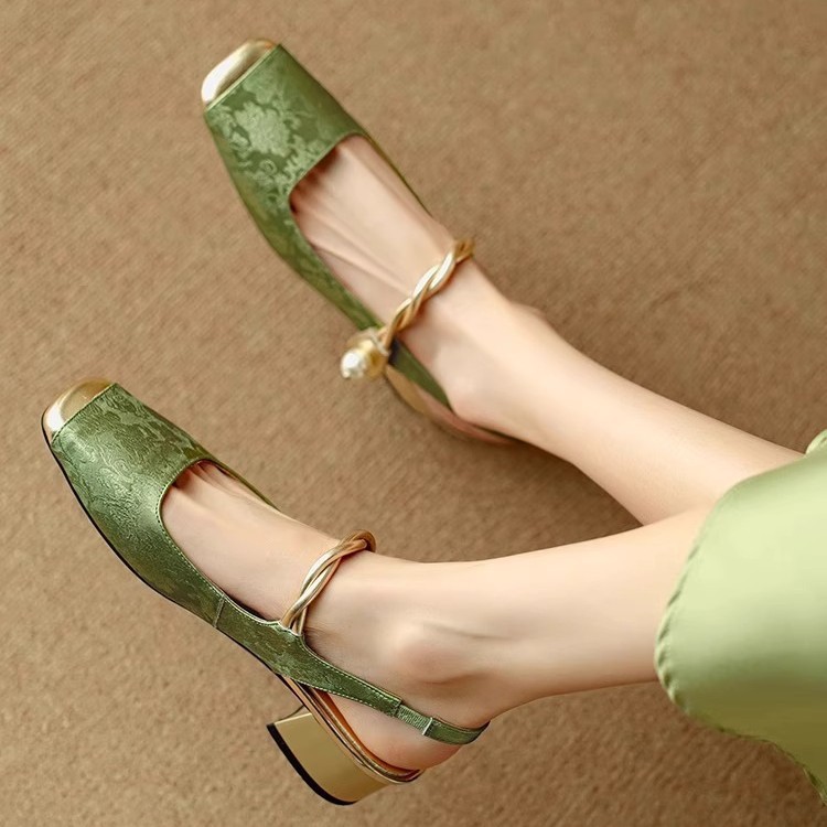 New Chinese Style Fairy Style Outer Wear Closed Toe Fashion Sandals For Women foto 2