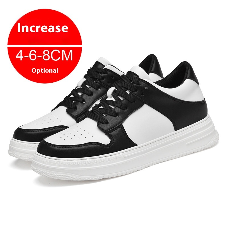 Summer Invisible Height Increasing Men's Shoes 8cm Breathable Platform Sports foto 3