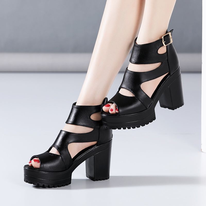Chunky Waterproof Versatile Hollow-out Sandals foto 3