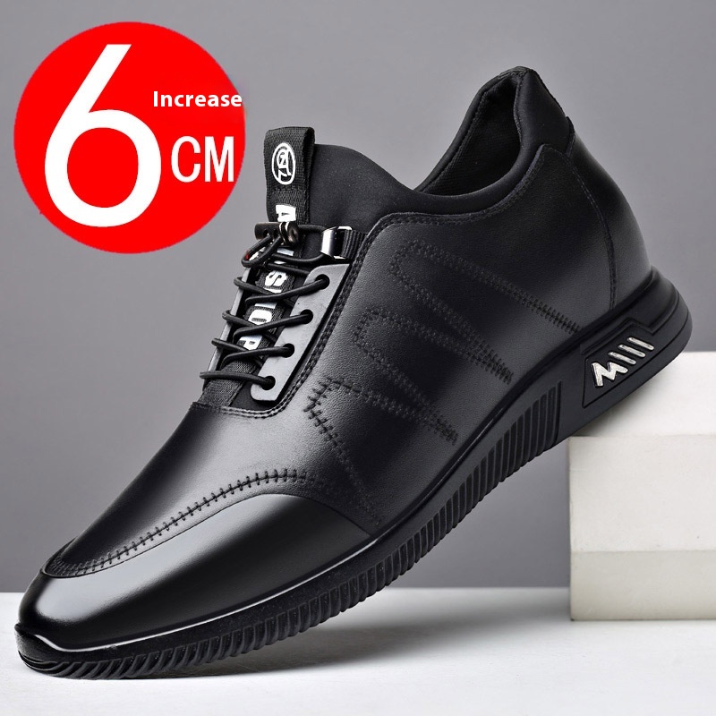 Soft Bottom Casual Youth Dating Leather Shoes foto 4