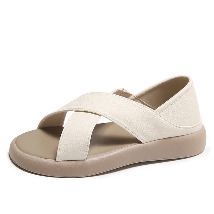 Beach Flat Sandals Outdoor Open-toe Cutout Peep-toe Sandals For Women foto 2