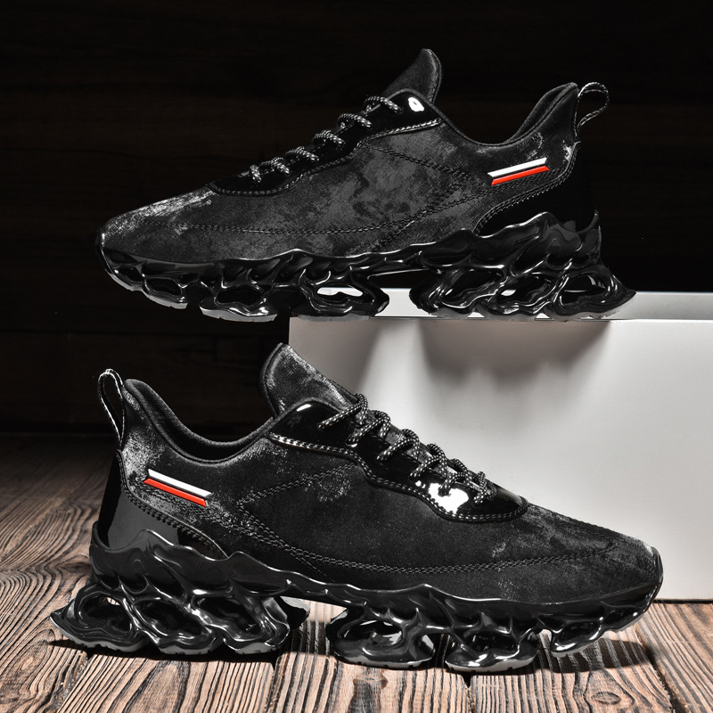 Men's Summer New Breathable Running Shoes Trendy Fashion Platform Fly Woven Mesh Casual foto 2