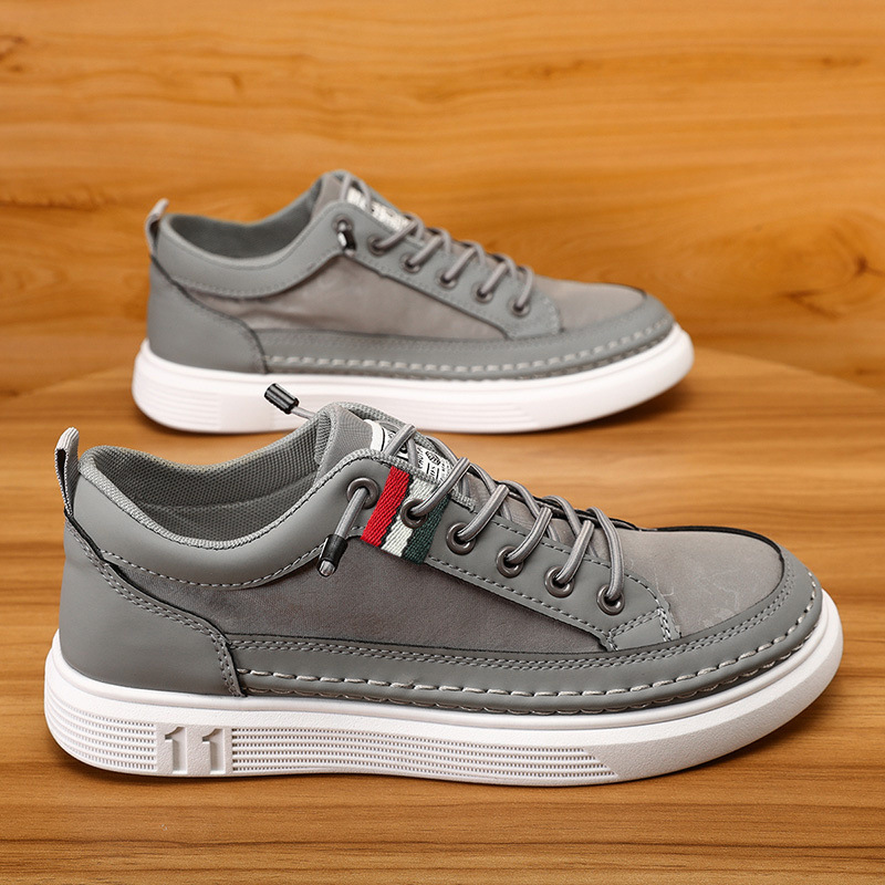 Casual Men's Sneakers High-end Versatile Canvas Sneakers Bandage Dress