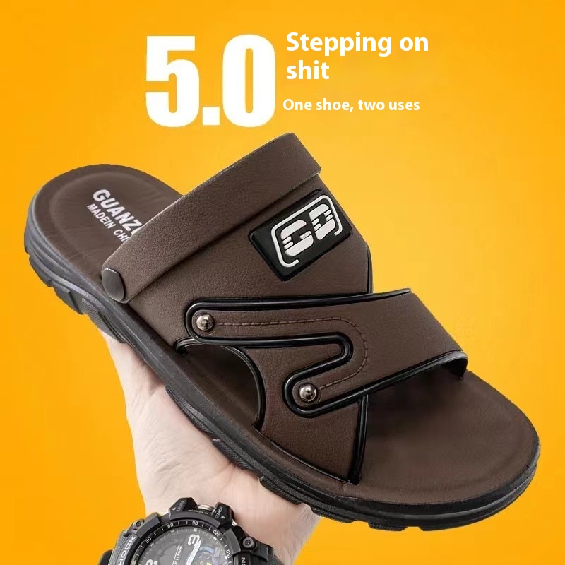 Summer Men's Platform Non-slip Beach Sandals foto 2