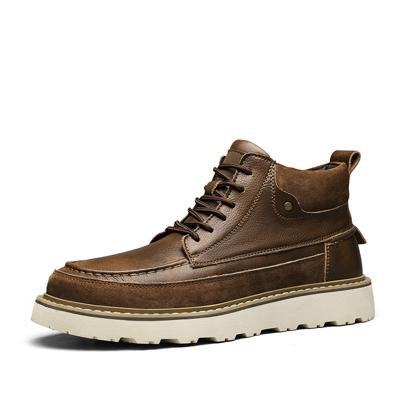 Retro Platform Men's Short Martin Boots foto 4