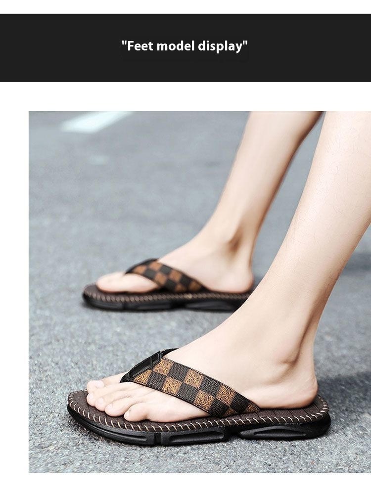 Non-slip Wear-resistant Outdoor Summer Flip-flops Men's foto 4