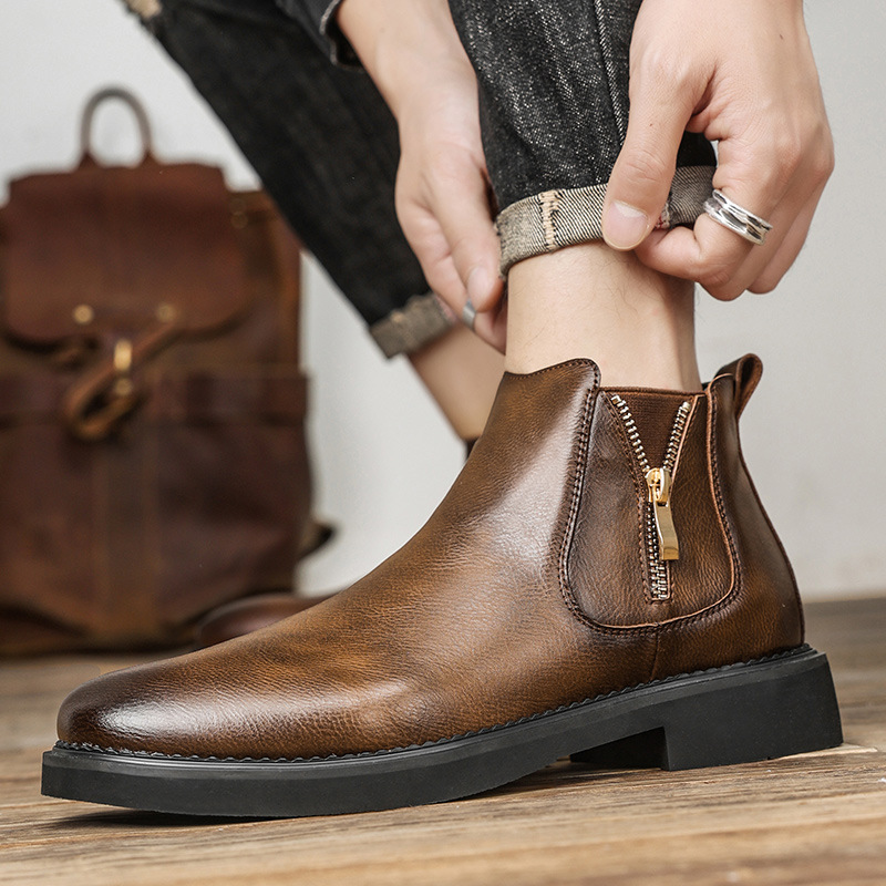 Slip-on Business High-top Casual Ankle Boots foto 3