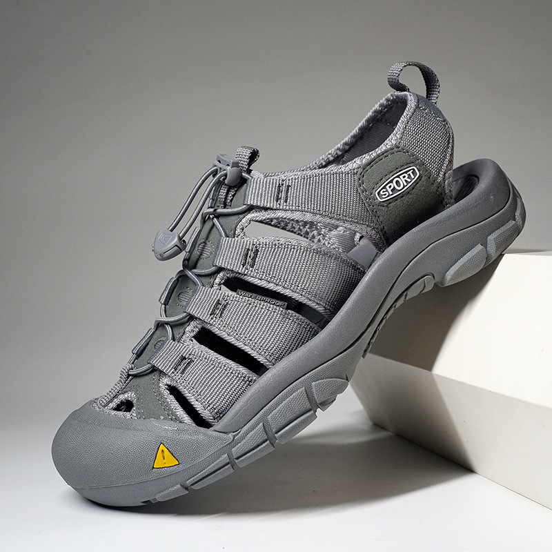 Men's Thick Bottom Toe Cap Beach Upstream Plus Size Outdoor Casual Shoes foto 5