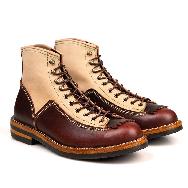 Male American Retro Motorcycle Boots foto 2