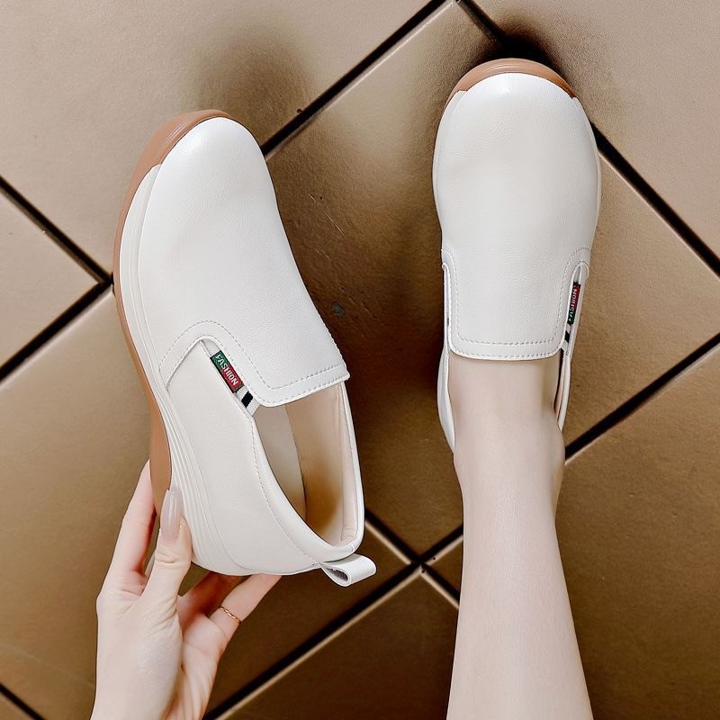 Winter Mid- To Senior-age Comfortable Non-fatiguing Soft-soled Slip-on Thick-soled Single Shoes foto 3