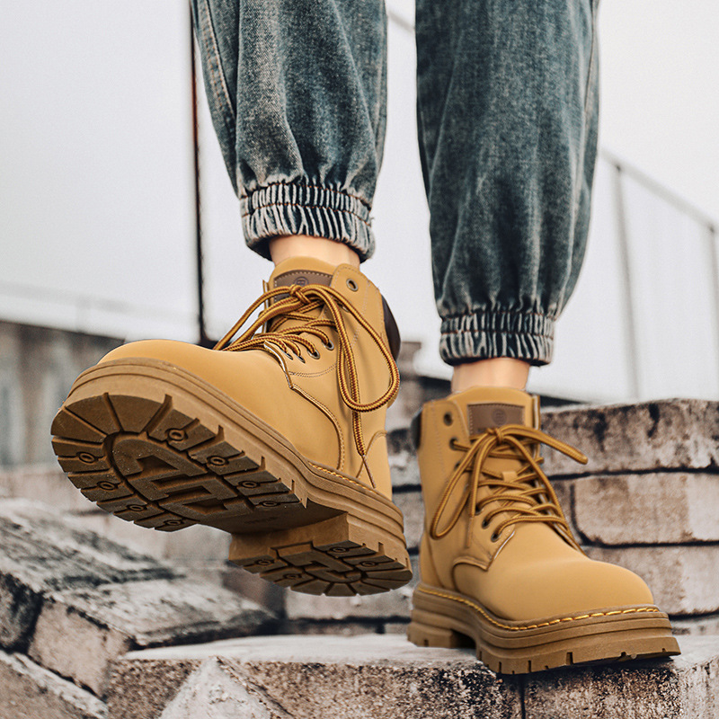 Men's Wear-resistant Martin Boots For Building Work foto 5