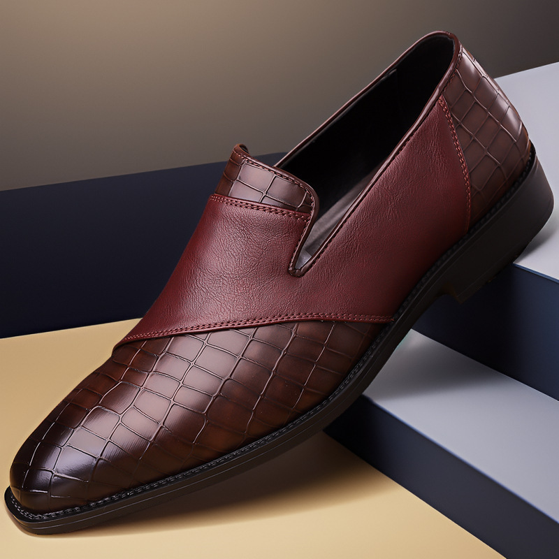 Plus Size Men's British Business Dress Leather Shoes foto 3