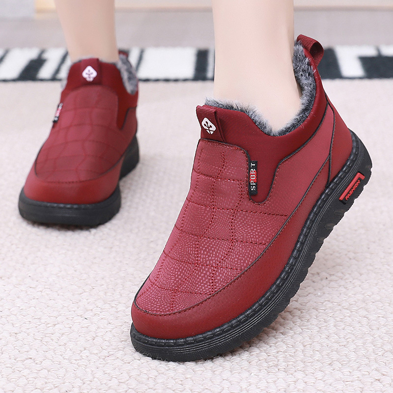 Women's Fashion Casual Non-slip Flat Cotton Boots foto 3