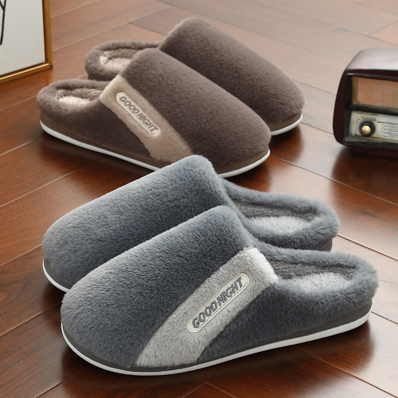 Men's Non-slip Warm Indoor Cotton Slippers Cotton Slippers foto 5