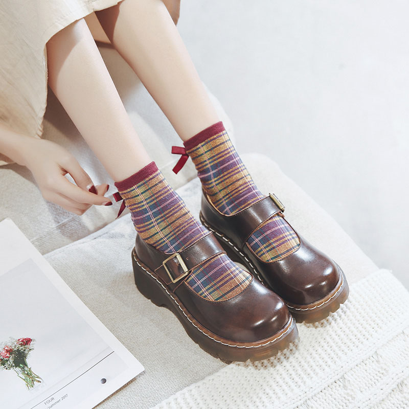 New-style Vintage Buckle Mary Jane Shoes foto 4