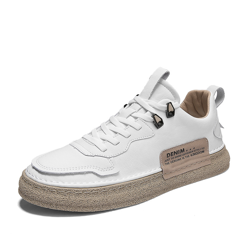 Leather Men's Versatile Casual Sneakers foto 4