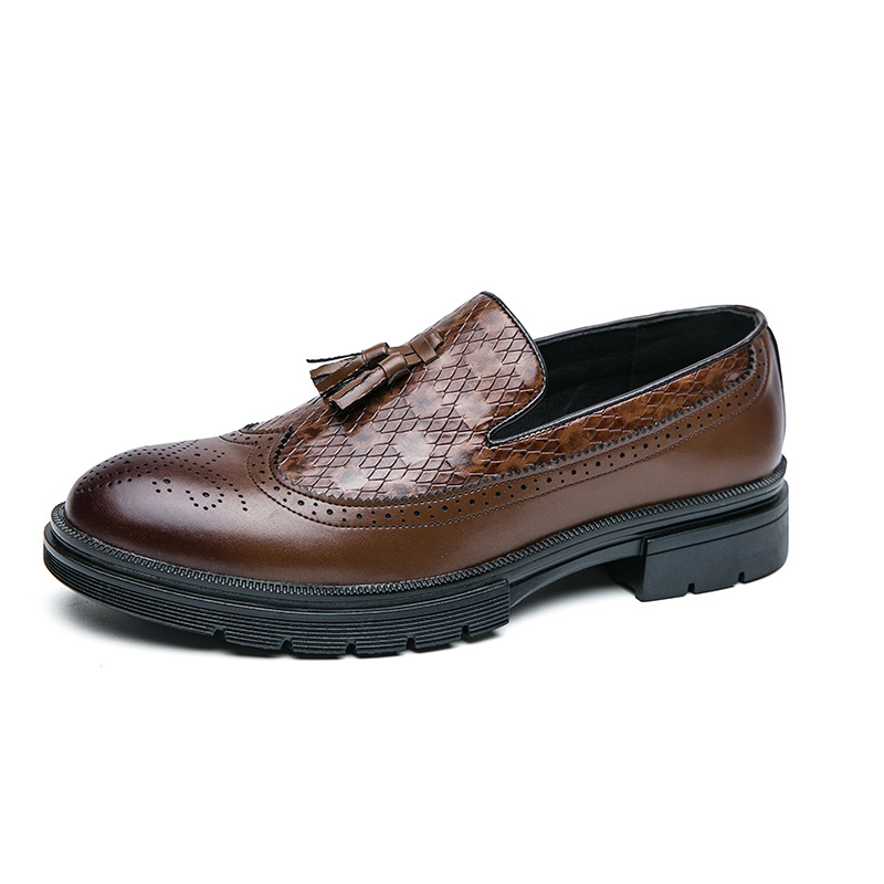 Youth Slip-on Leather Shoes Casual Board Shoes foto 4