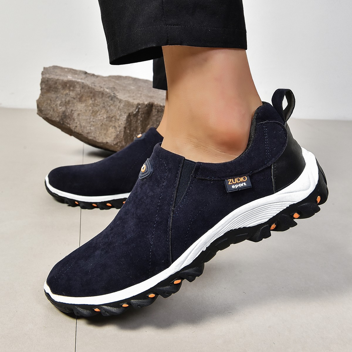 Fashion Round Head Shallow Mouth Men's Thin Shoes foto 2