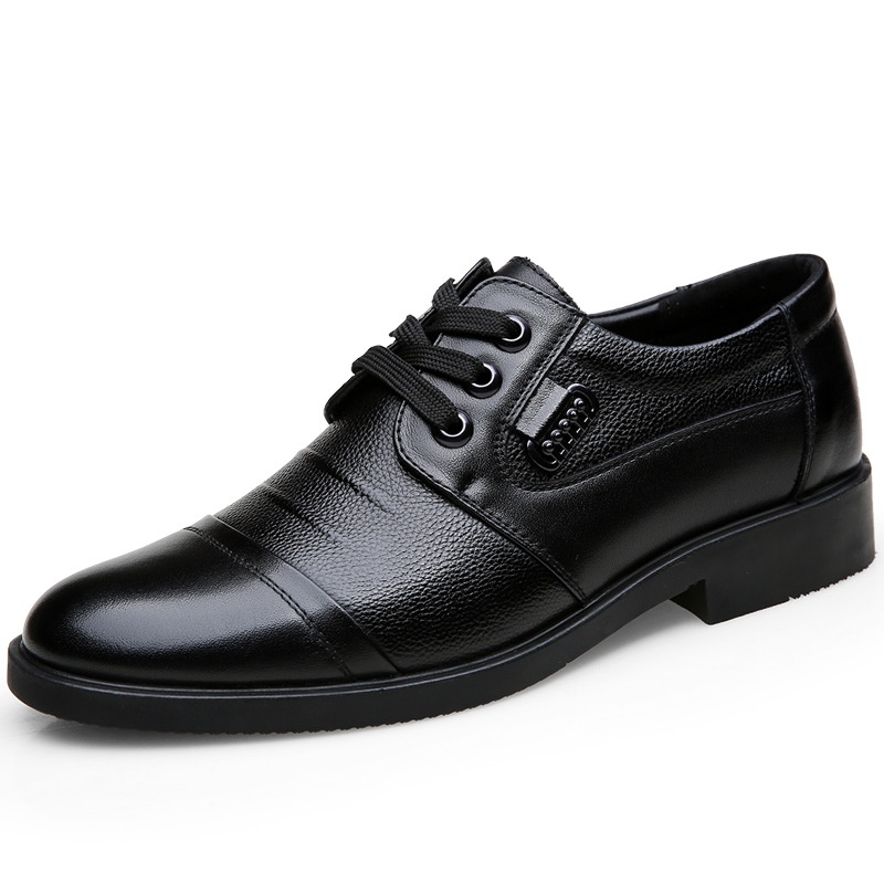 New All-matching Lace-up Leather Shoes Men foto 4