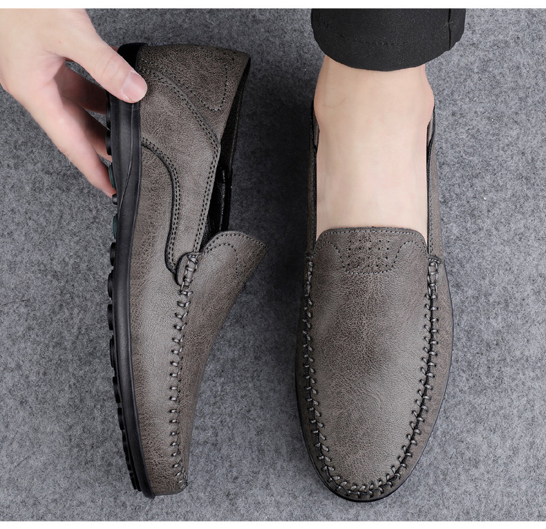 Summer Men's Slip-on Lofter Trendy British-style Casual Shoes foto 5