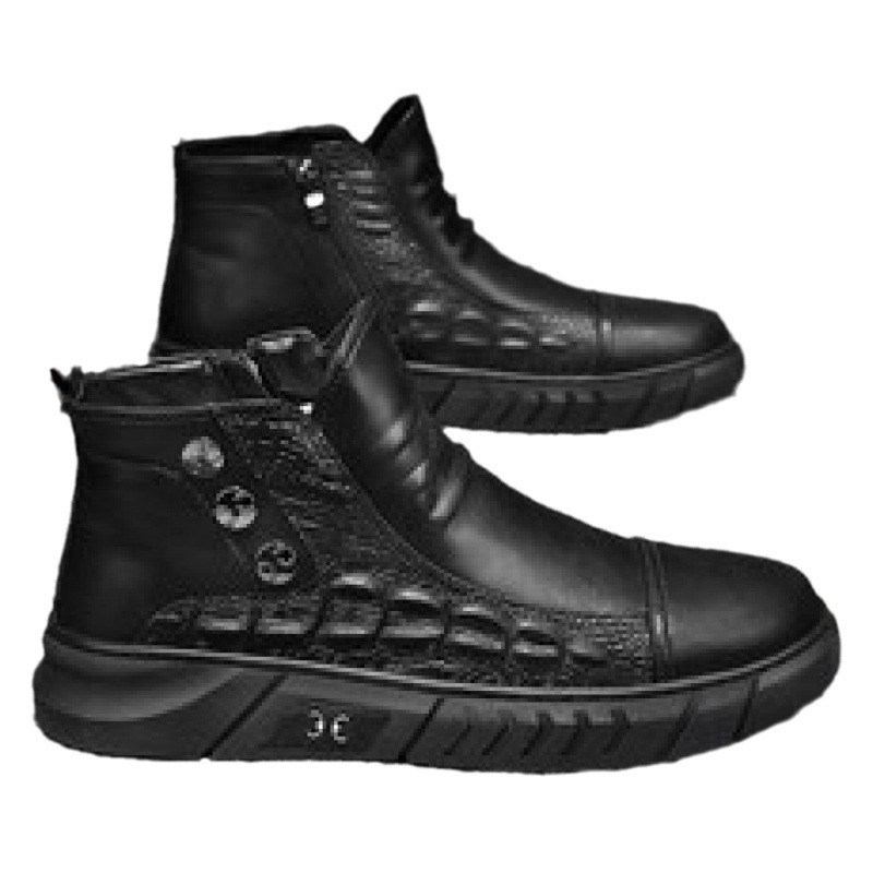 Men's New British Casual High-top Martin Boots foto 5
