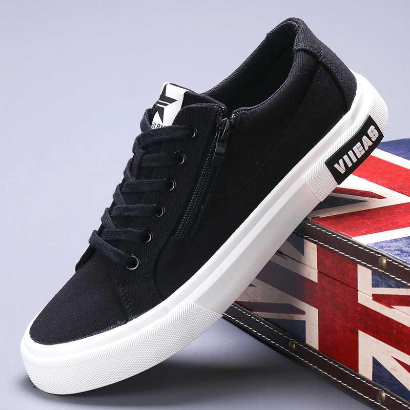 Men's Shoes Sports Casual Borad Shoes Breathable All-match Canvas Shoes foto 3