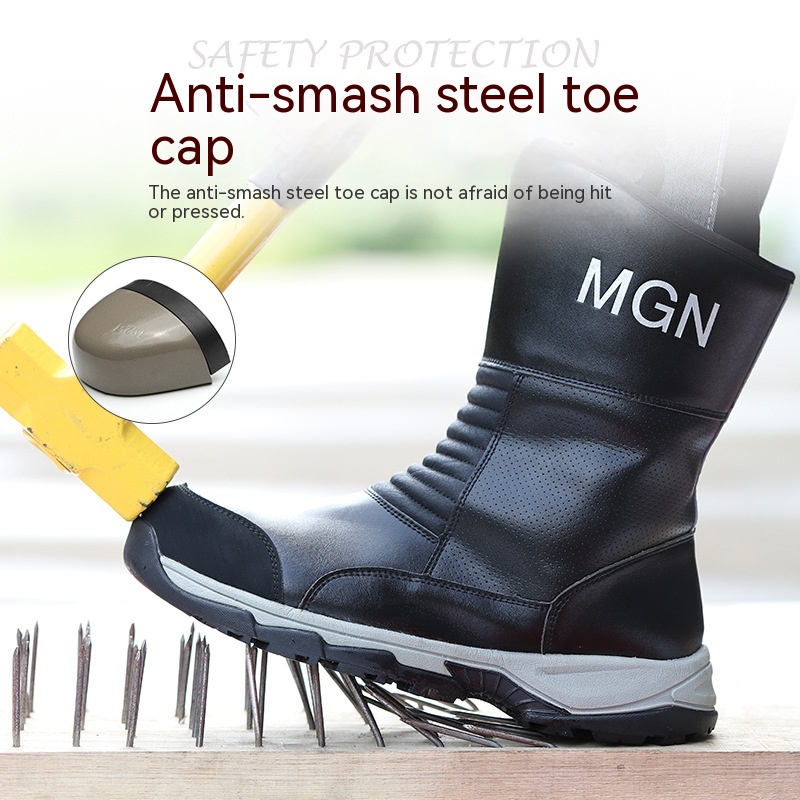 Plus Size Labor Protection Shoes Anti-smashing And Anti-stab Safety Shoes foto 4