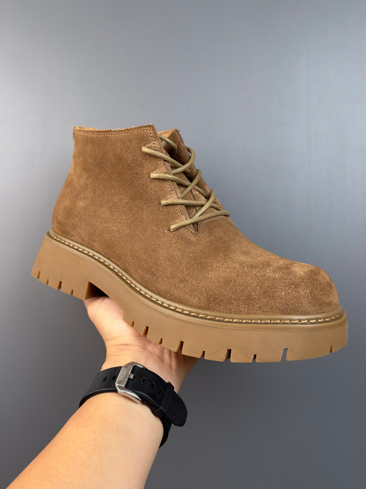 New Genuine Leather Suede Retro Casual British Men's Ankle Boots foto 2