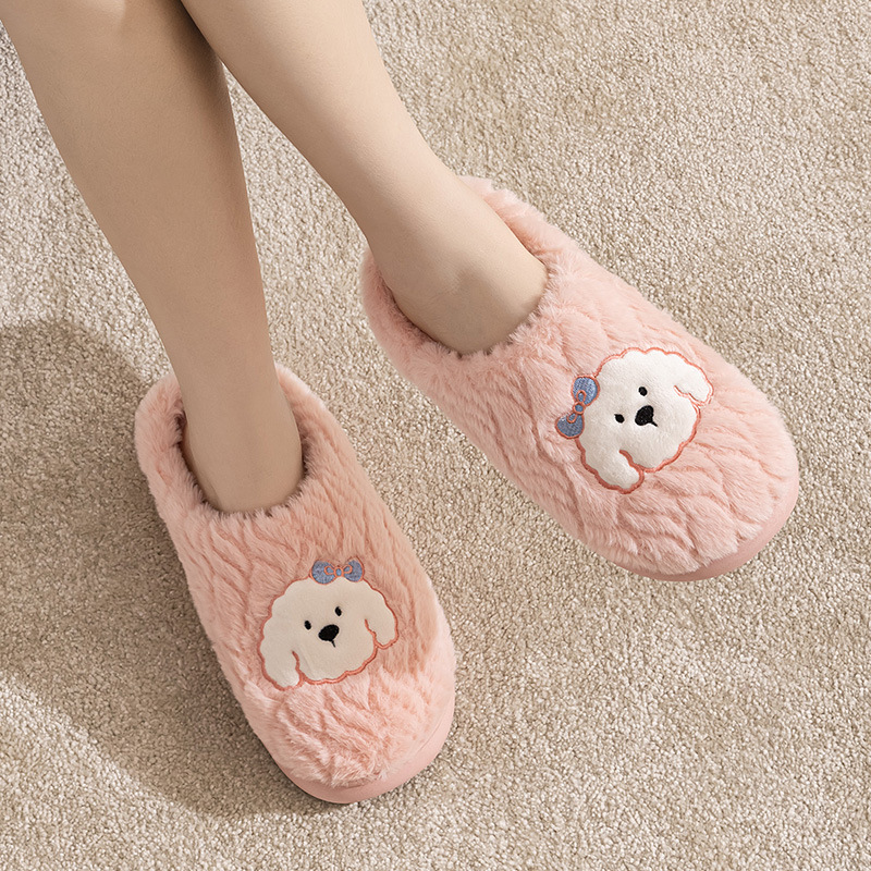 Couple Cotton Slippers Indoor Thickening Warm Plush Cotton Shoes foto 4