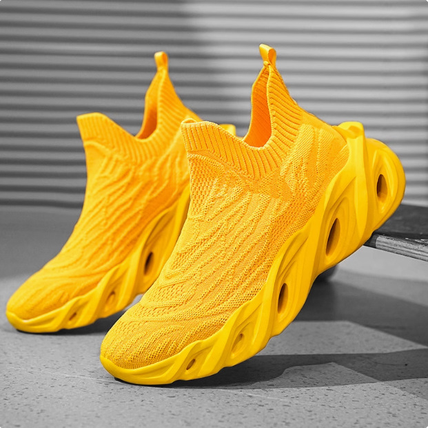 New Summer Flyknit Mesh Breathable Soft-Soled Sock Shoes foto 4