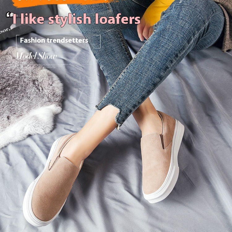 Women's Shoes Lightweight Non-slip Retro Loafers Slip-on Pumps foto 3