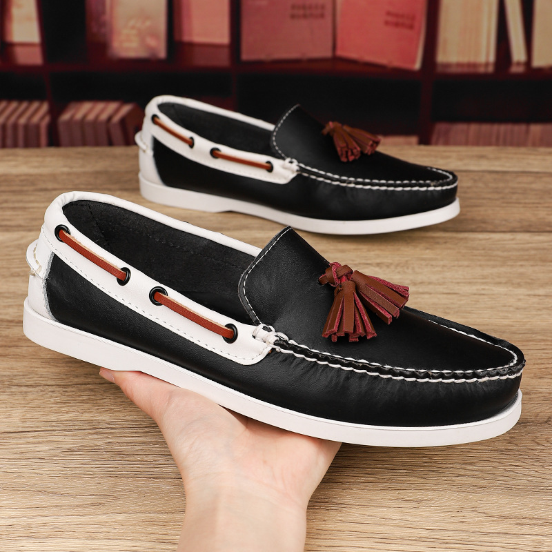 Plus Size Sailing Casual Leather Shoes Men foto 4