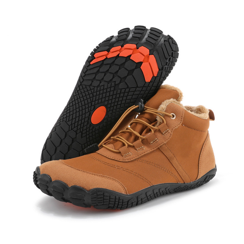 Snow Boots Men's Winter Outdoors Camping Mountaineering Fleece-lined Thickening And Wear-resistant Fleece-lined Warm foto 3