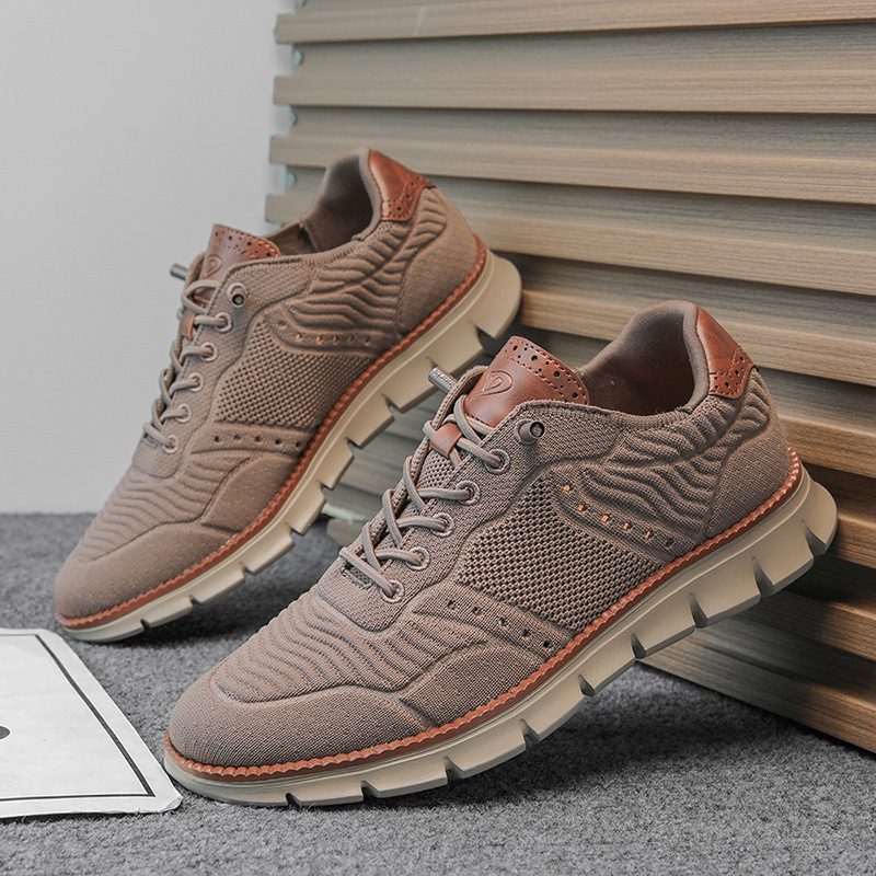 Mens Large Size Breathable Letter Print Quality Sneakers foto 4