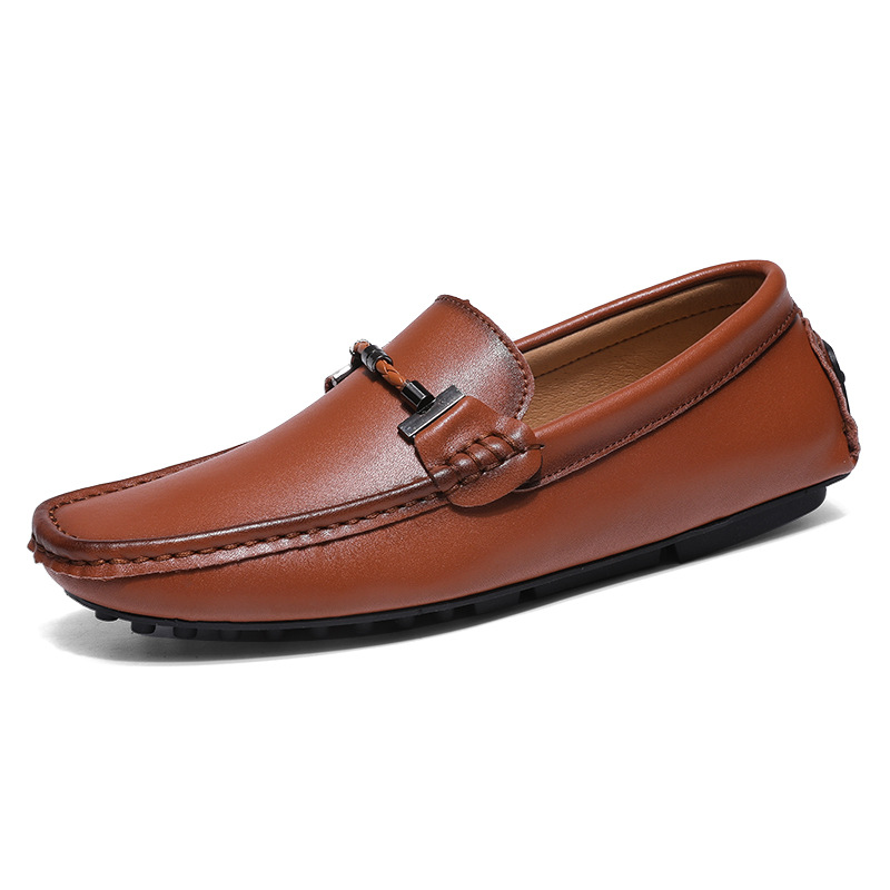 Men's Plus Size British Fashion Casual Leather Shoes foto 4