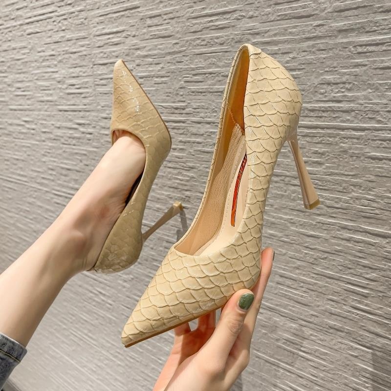 Womens Snake-Print Stiletto Heels With A Sophisticated Style foto 5