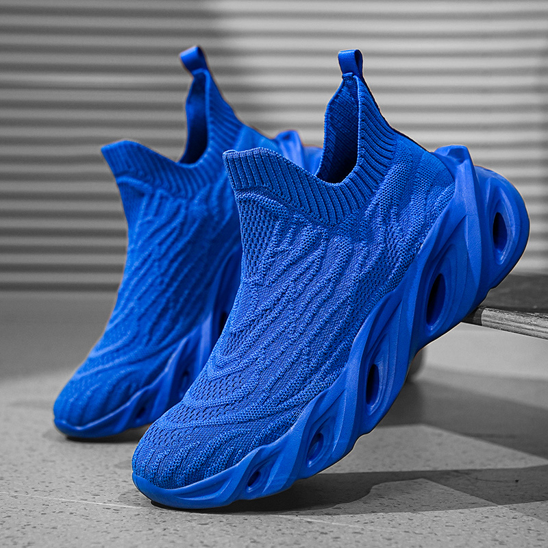 New Summer Flyknit Mesh Breathable Soft-Soled Sock Shoes foto 5