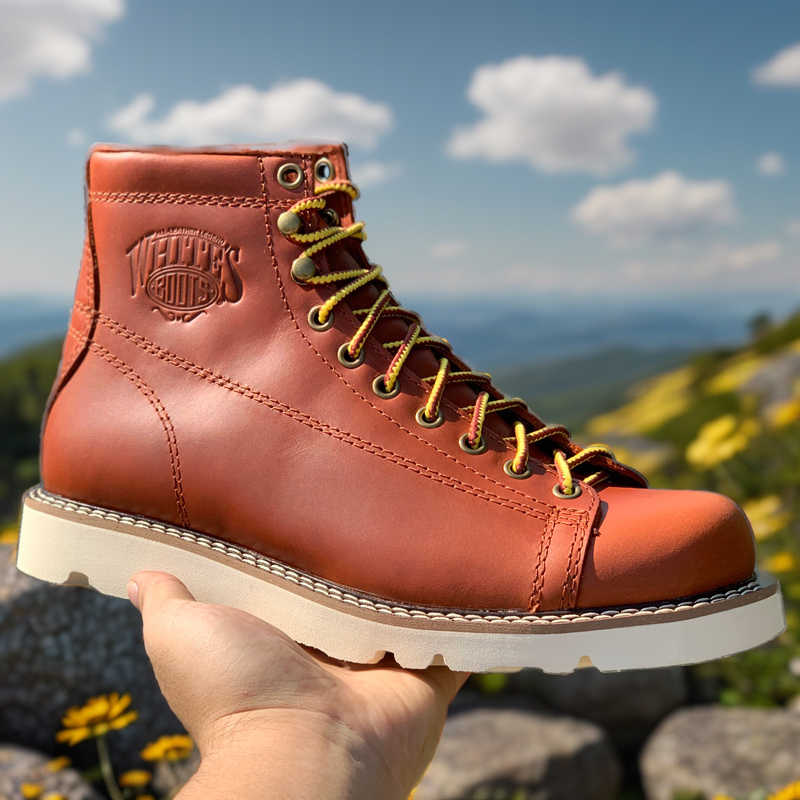 American Retro Short Face Worker Boots foto 5