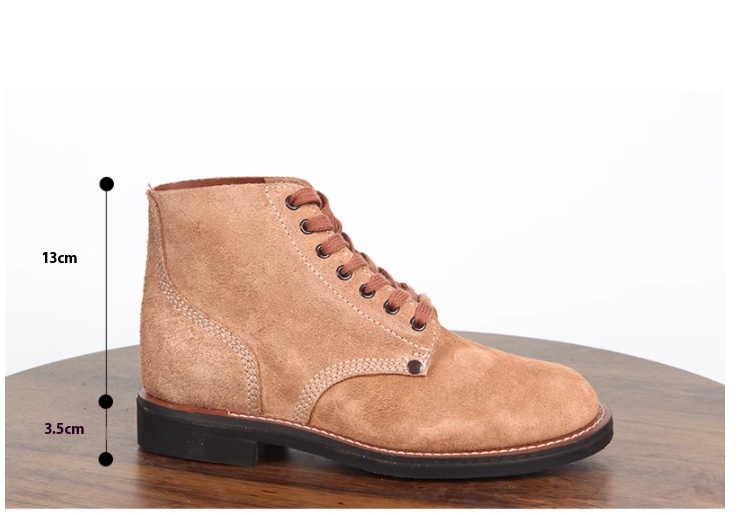 European And American Mid-top Retro Ankle Boots foto 3
