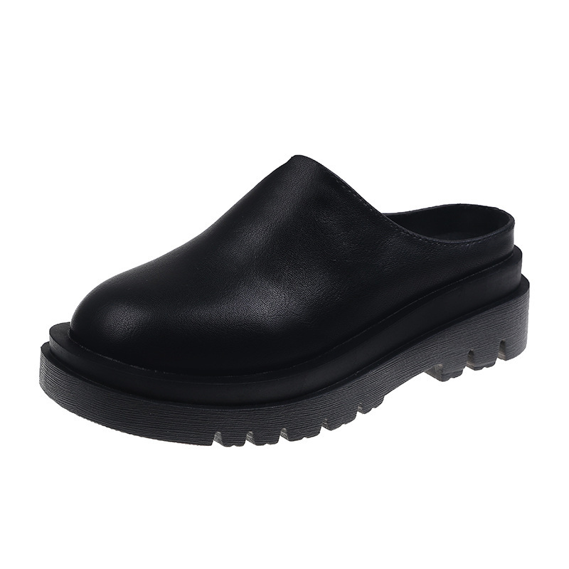 Womens Chunky-soled Closed-toe Mules For Casual Wear foto 4