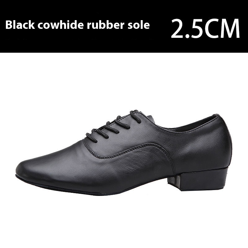 Men's Cowhide Modern Dancing Shoes Soft Bottom foto 4