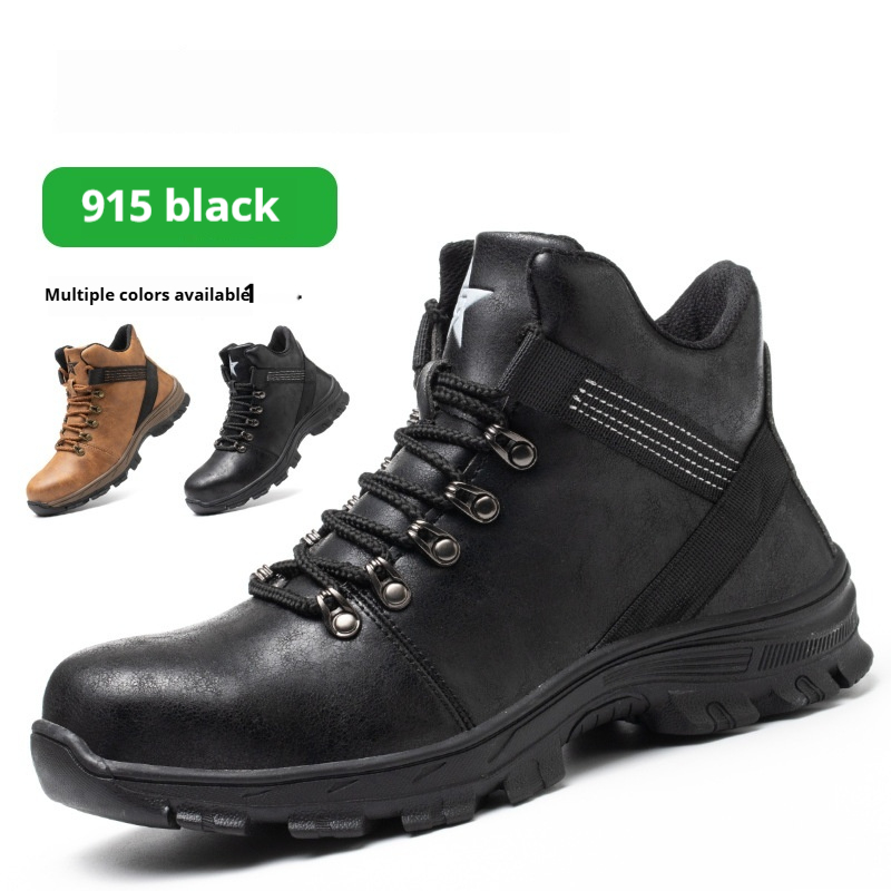 Anti-smashing And Anti-penetration Steel Toe Cap Safety Shoes foto 2